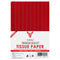 Red Acid-Free Tissue Paper 50cm x75cm Large Gift Wrap Eco Friendly - TradeNRG UK