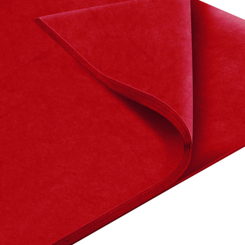 Red Acid-Free Tissue Paper 50cm x75cm Large Gift Wrap Eco Friendly - TradeNRG UK
