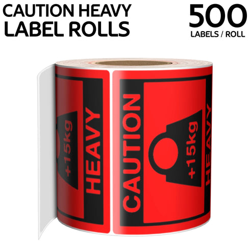 Red Warning Heavy-Duty Self-Adhesive Warning Labels for Secure Shipping - TradeNRG UK