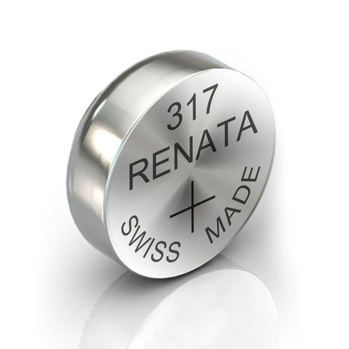 Renata 317 Watch Battery Swiss Made Silver Coin SR516SW 1.55V All Pack - TradeNRG UK
