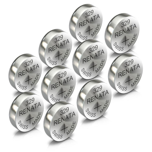 Renata 329 Watch Battery Swiss Made Silver Coin SR731SW 1.55V All Pack - TradeNRG UK