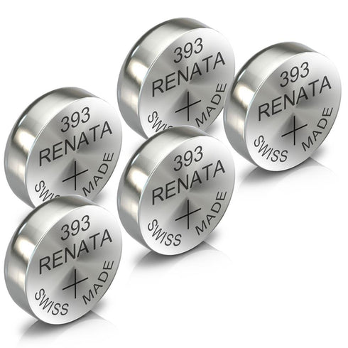 Renata 393 Watch Battery Swiss Made Silver Coin SR754SW 1.55V All Pack - TradeNRG UK
