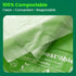 eCompostable Dog Poo Bags Biodegradable Dog Poop Bags Rolls Bags Leak Proof, Dog Waste Bags Large Compostable Unscented Poo Bags for Dogs & Cats Fits Standard Dispensers Green