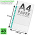 100 A4 Plastic Value Punched Punch Pockets 10-15 Sheets 40 Micron Clear Punched Pockets for Documents Folders Filling Plastic Wallets Sleeves