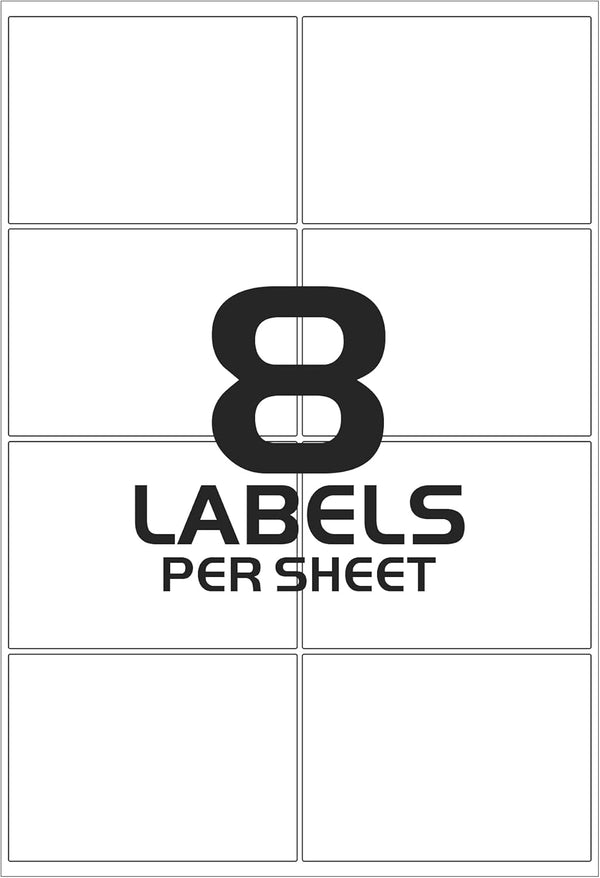 iSOUL A4 Sticker Paper - 160 Self Adhesive Printable Address Labels, Laser & Inkjet Compatible, Quick Dry