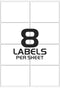 iSOUL A4 Sticker Paper - 160 Self Adhesive Printable Address Labels, Laser & Inkjet Compatible, Quick Dry