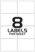 iSOUL A4 Sticker Paper - 160 Self Adhesive Printable Address Labels, Laser & Inkjet Compatible, Quick Dry
