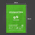 eCompostable Eco-Friendly Poop Bags Compostable Cat Poop Bags - 240 Count (16 Roll) Unscented, Leak-Proof, Compostable Waste Bags for Dogs & Cats, 23x33cm Green