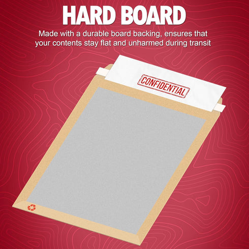 25 Pcs Manilla Hard Board Back A4 C4 324 x 229mm Envelopes Please Do Not Bend Envelope with Peel & Seal Strip for Mailing, Posting Shipping Storing Documents 25 Pack