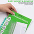 100 A4 Plastic Value Punched Punch Pockets 10-15 Sheets 40 Micron Clear Punched Pockets for Documents Folders Filling Plastic Wallets Sleeves