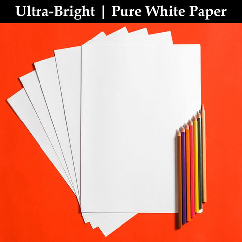 YUNJU A4 Copy Paper A4, Packs of 500 Sheets Printer Paper, Laser, Inkjet, Fax Paper White