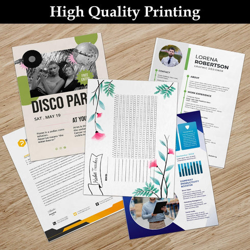 YUNJU A4 Copy Paper A4, Packs of 500 Sheets Printer Paper, Laser, Inkjet, Fax Paper White