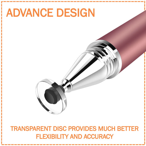 Stylus Pens for Touch Screens - Fine Point Universal Touch Pen for iPad, Android, iPhone, Samsung Galaxy, iPad Pro, and All Devices - Rose Gold - TradeNRG UK