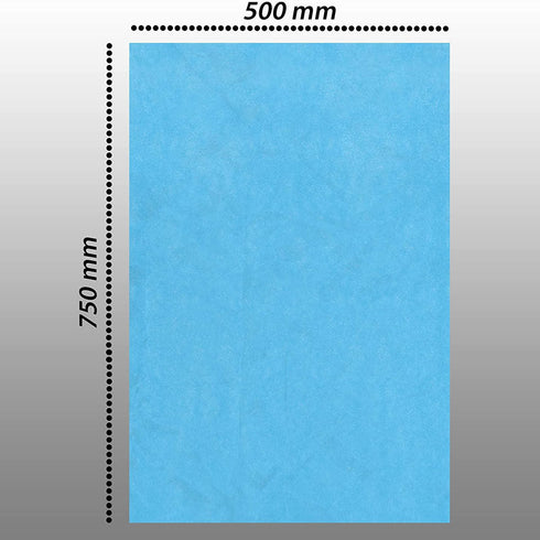 Turquoise Acid-Free Tissue Paper 50cm x75cm Large Gift Wrap Eco Friendly - TradeNRG UK