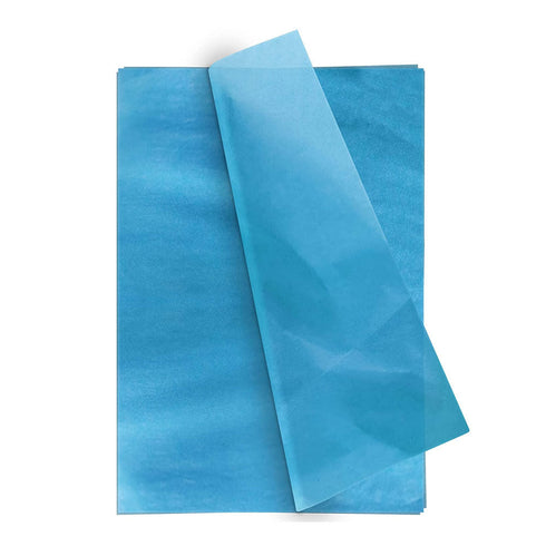 Turquoise Acid-Free Tissue Paper 50cm x75cm Large Gift Wrap Eco Friendly - TradeNRG UK