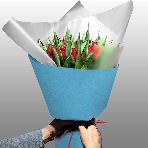 Turquoise Acid-Free Tissue Paper 50cm x75cm Large Gift Wrap Eco Friendly - TradeNRG UK