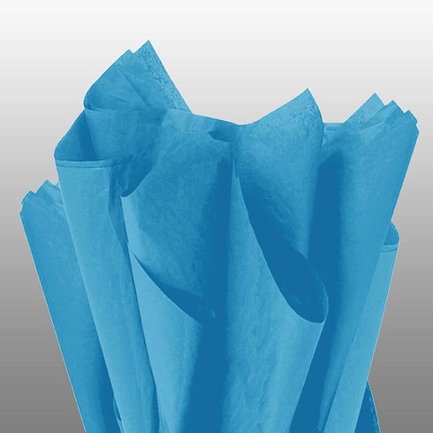 Turquoise Acid-Free Tissue Paper 50cm x75cm Large Gift Wrap Eco Friendly - TradeNRG UK
