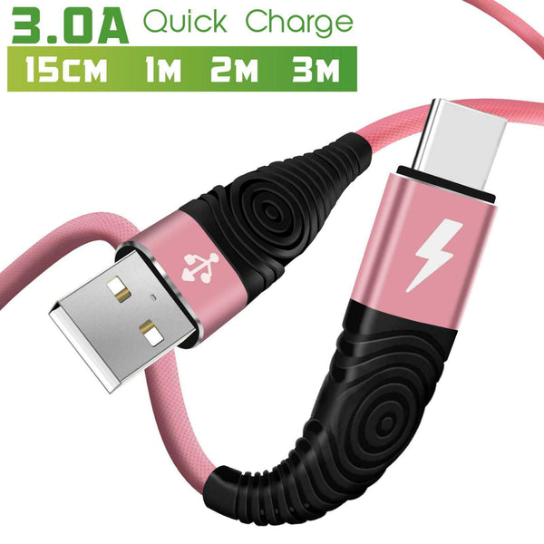 USB C Charger For Samsung Galaxy S9 S8 S10 Plus Type C Cable USB-C Charging Lead - TradeNRG UK