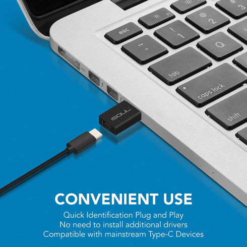 USB C Female to USB A Male Adapter Plug Power Converter - TradeNRG UK