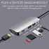 USB C Hub Multiport HDMI, Micro SD/TF, USB-A, PD Power Delivery - TradeNRG UK