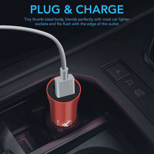 USB Car Charger Double Port Fast Charging Cigarette Lighter Adapter - TradeNRG UK