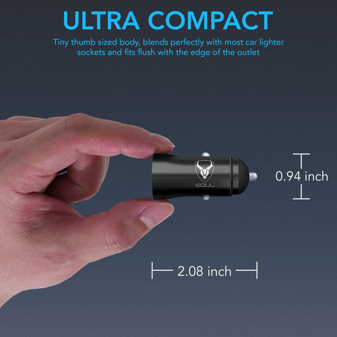 USB Car Charger Dual Port High Speed Fast Charging Car Phone Charger - TradeNRG UK