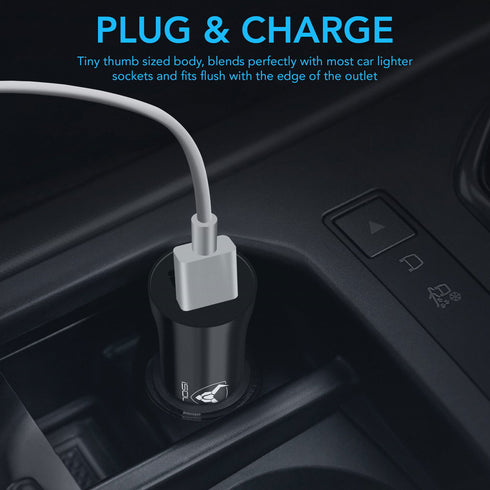 USB Car Charger Dual Port High Speed Fast Charging Car Phone Charger - TradeNRG UK