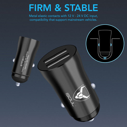 USB Car Charger Dual Port High Speed Fast Charging Car Phone Charger - TradeNRG UK