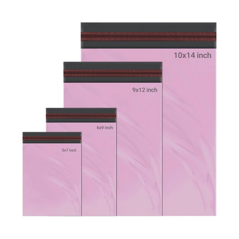 65 Mixed Mailing Postal Self-Seal Plastic Bags - Mixed 4 Sizes Mail Bags