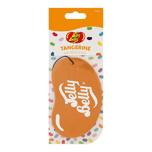 Jelly Belly Tangerine 2D Paper Hanging Car Air Freshener - Tangy Citrus Scent for Car, Home & Office