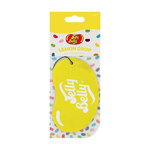 Jelly Belly Lemon Drop 2D Paper Jelly Bean Hanging Air Freshener – Zesty Lemon Scent for Car, Home & Office