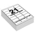 White Address Labels to Print - 21 Labels per Sheet - 64mm x 38mm - TradeNRG UK