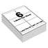 White Return Address Labels - 6 Printer Labels per Sheet - 99mm x 93mm - TradeNRG UK