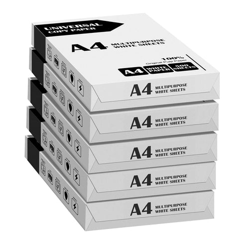A4 Paper Size 75GSM Multipurpose White 500 Sheets Reams