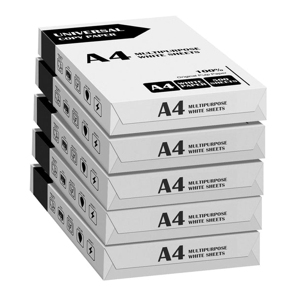 A4 Paper Size 75GSM Multipurpose White 500 Sheets Reams