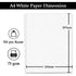 A4 Paper Size 75GSM Multipurpose White 500 Sheets Reams