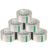 iSOUL Strong Heavy Duty Clear Packing Tape, 6 Rolls Pack, 48MM x 66M Each, 43 Micron Packaging Tape for Parcels, Boxes, Moving, Shipping & Secure Sealing