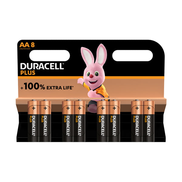 Duracell Plus Power AA Alkaline LR6 Batteries MN1500 1.5 Volt Multipack