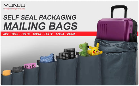 Mailing Poly Postal Self Seal Bags YUNJU Mailing Bags Postage Packaging Mailers Posting Shipping Post Parcels Package Bags 24x36 Inch 10 Pack