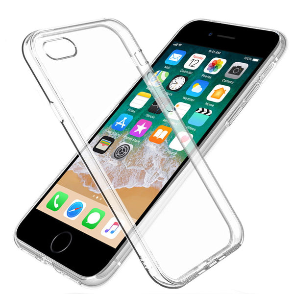 iPhone 6 Cover Case Transparent Clear Flexible Soft Gel TPU Back - TradeNRG UK
