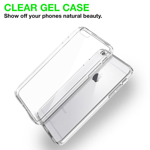 iPhone 6 Cover Case Transparent Clear Flexible Soft Gel TPU Back - TradeNRG UK