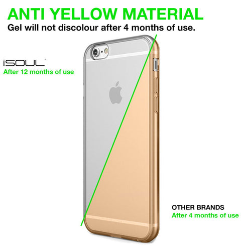 iPhone 6 Cover Case Transparent Clear Flexible Soft Gel TPU Back - TradeNRG UK