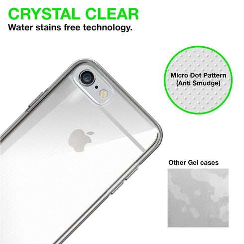 iPhone 6 Cover Case Transparent Clear Flexible Soft Gel TPU Back - TradeNRG UK