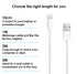 iPhone 7 6 Plus Sync & Charge Data USB Lightning Cable 10 CM 1M 2M 3M - TradeNRG UK