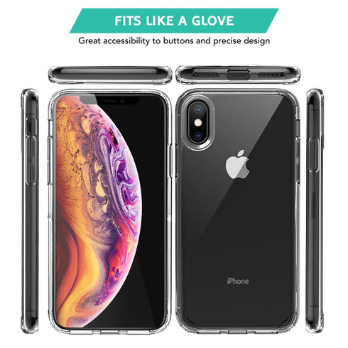 iPhone X / iPhone XS Clear Transparent Hard Back Case Cover - TradeNRG UK