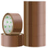 iSOUL Parcel Tape, 6 Rolls Packing Tape - Low Noise, Strong Heavy Duty Brown Tape, 48mm x 66m; Ideal For Packaging Moving Boxes