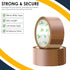 iSOUL Parcel Tape, 6 Rolls Packing Tape - Low Noise, Strong Heavy Duty Brown Tape, 48mm x 66m; Ideal For Packaging Moving Boxes