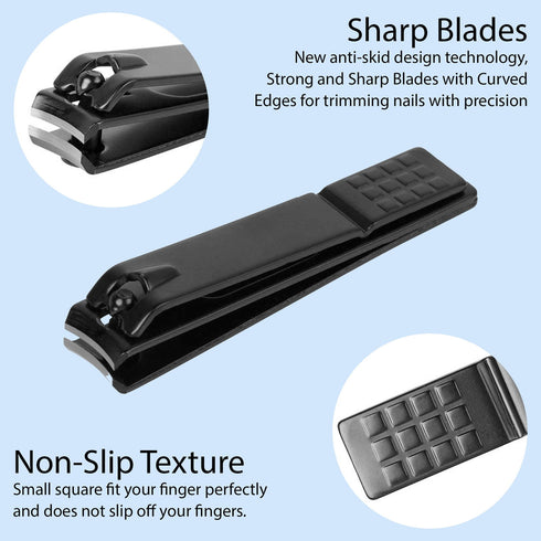 iSOUL 12 Pcs Male / Female Manicure Set Stainless Steel Professional - TradeNRG UK