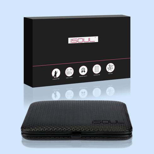 iSOUL 12 Pcs Male / Female Manicure Set Stainless Steel Professional - TradeNRG UK