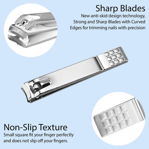 iSOUL 12 Pcs Male / Female Manicure Set Stainless Steel Professional - TradeNRG UK